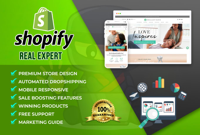 I will build a modern shopify store with winning products and automation